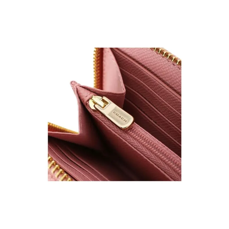COACH Leather Wallet Trumpets Women's Cherry Blossom Pink-8