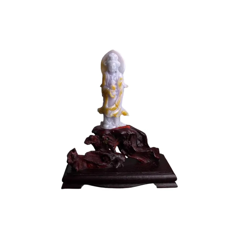 Jade Blossom Glutinous Jade Jadeite Ornaments Unisex-0