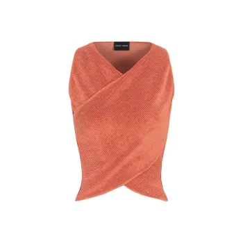 GIORGIO ARMANI Stretch Silk And Viscose Blend Bustier Top