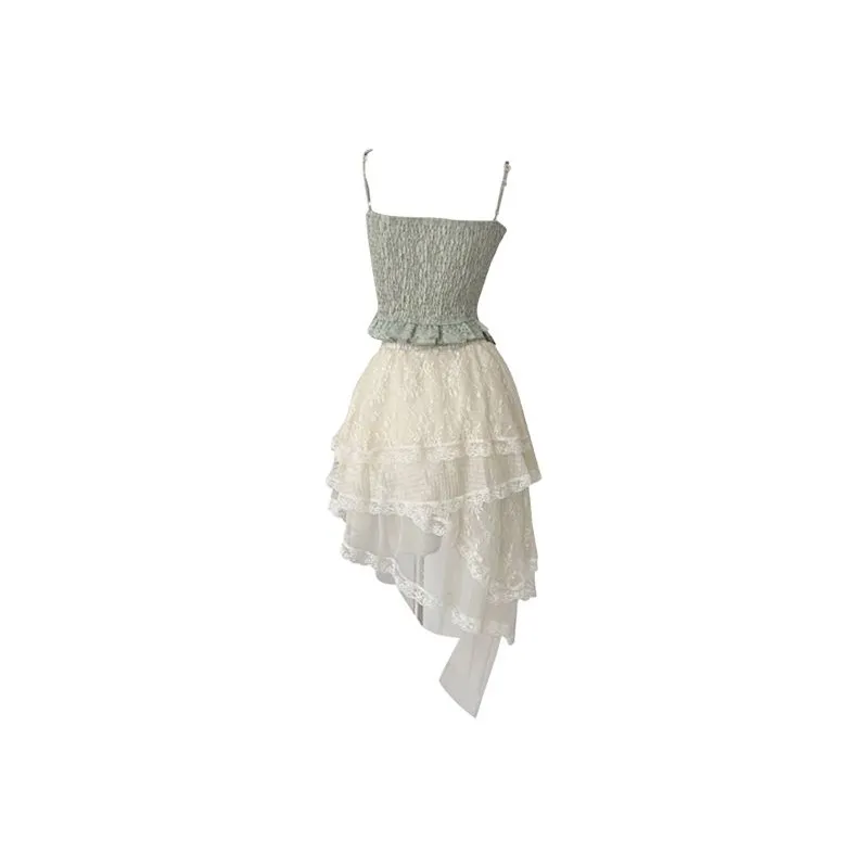 TIBINB Two Piece Skirt Sets Women's-1