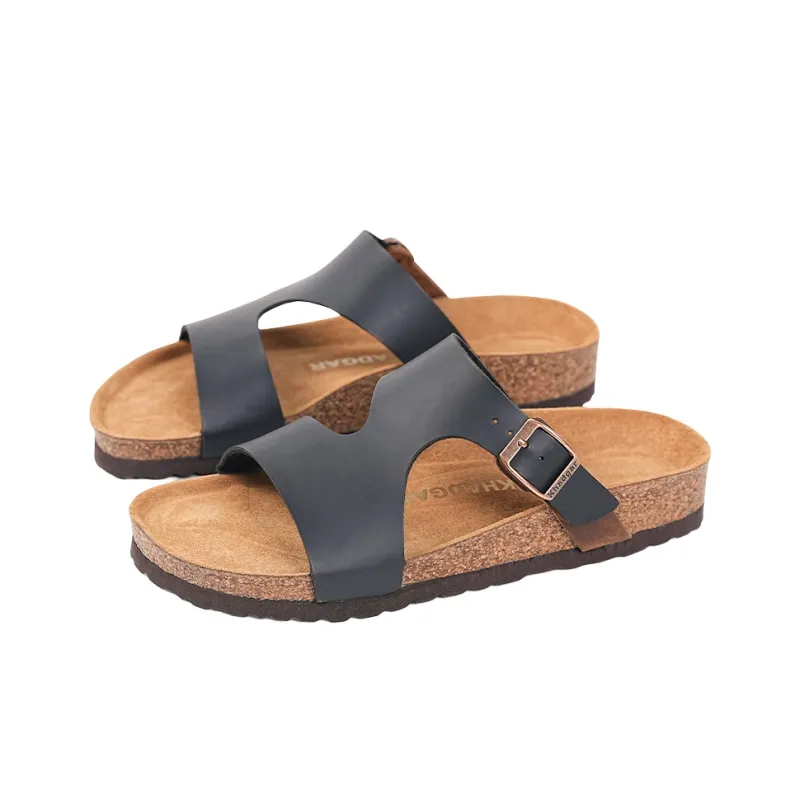 Khadgar Cork Sole Slip Resistant Abrasion Resistant Slide Slippers Women's-1