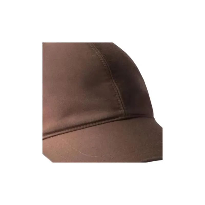 PRADA Cotton Baseball Caps Unisex Chocolate-1