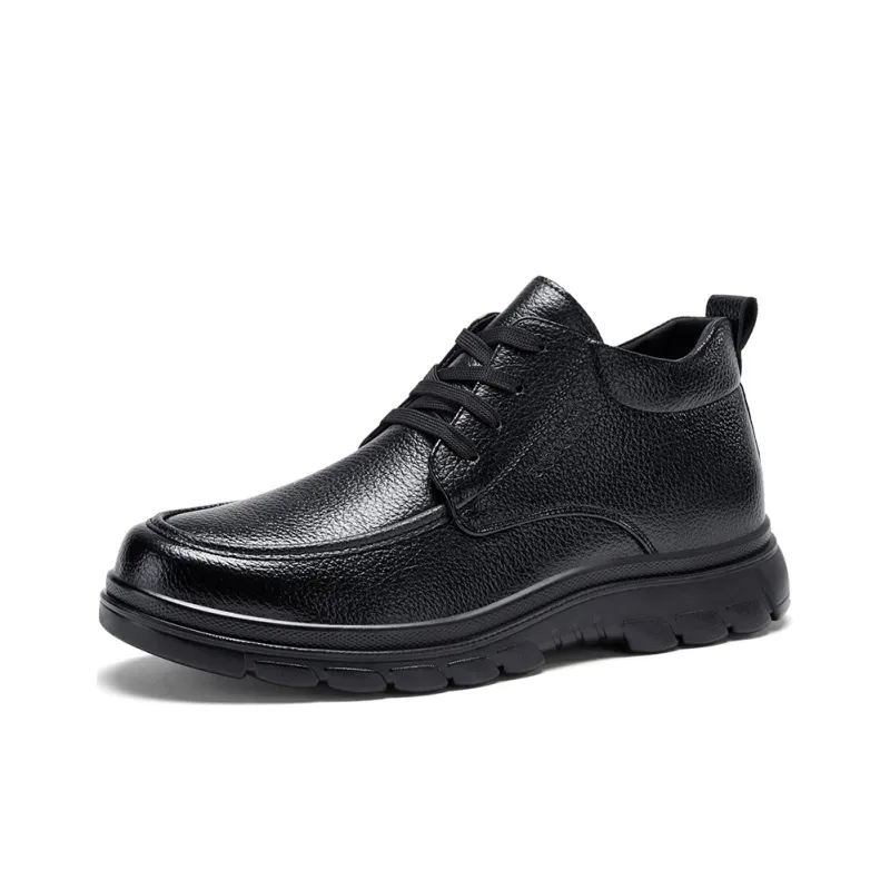 Warrior Comfortable, Versatile, And Breathable Formal Wear Casual Leather Shoes For Men, Black-1