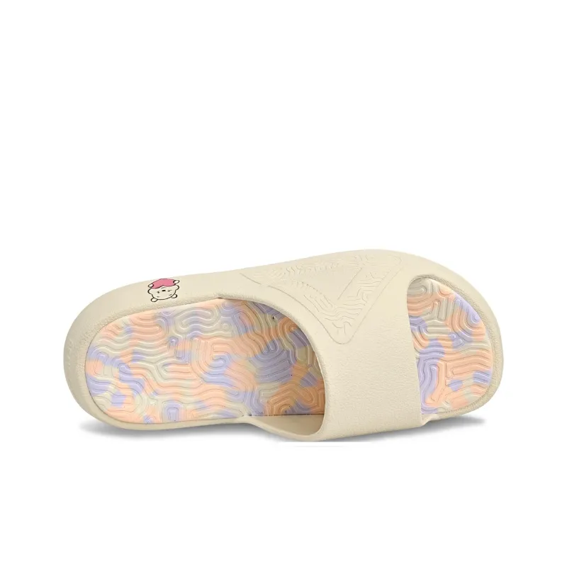 PEAK Tai Ji1.0 Slip Resistant, Odor Resistant, Antibacterial Slide Slippers Unisex Canvas White-4