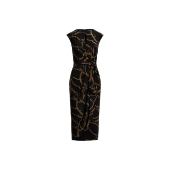 Polo Ralph Lauren Short Sleeved Dress Women's Black Brown