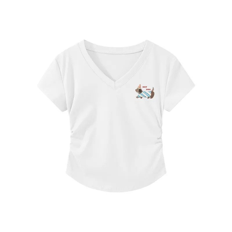 HEISU Regular T Shirt Women's Cream Yellow-31
