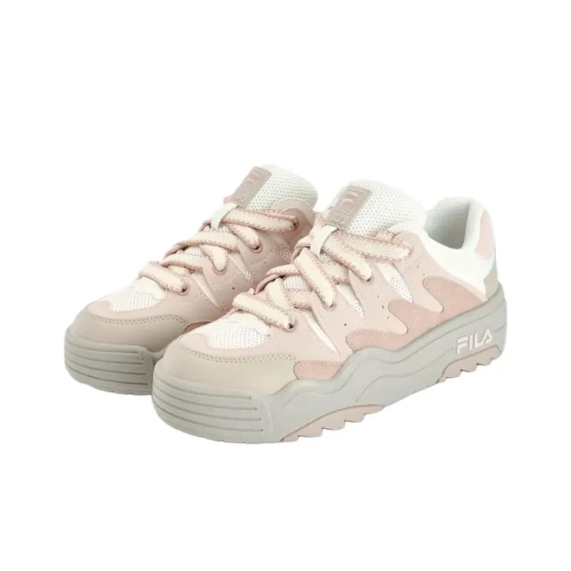 FILA Rosetta Anti Slip Wear Resistant Low Top Casual Shoes Women's Pink-1
