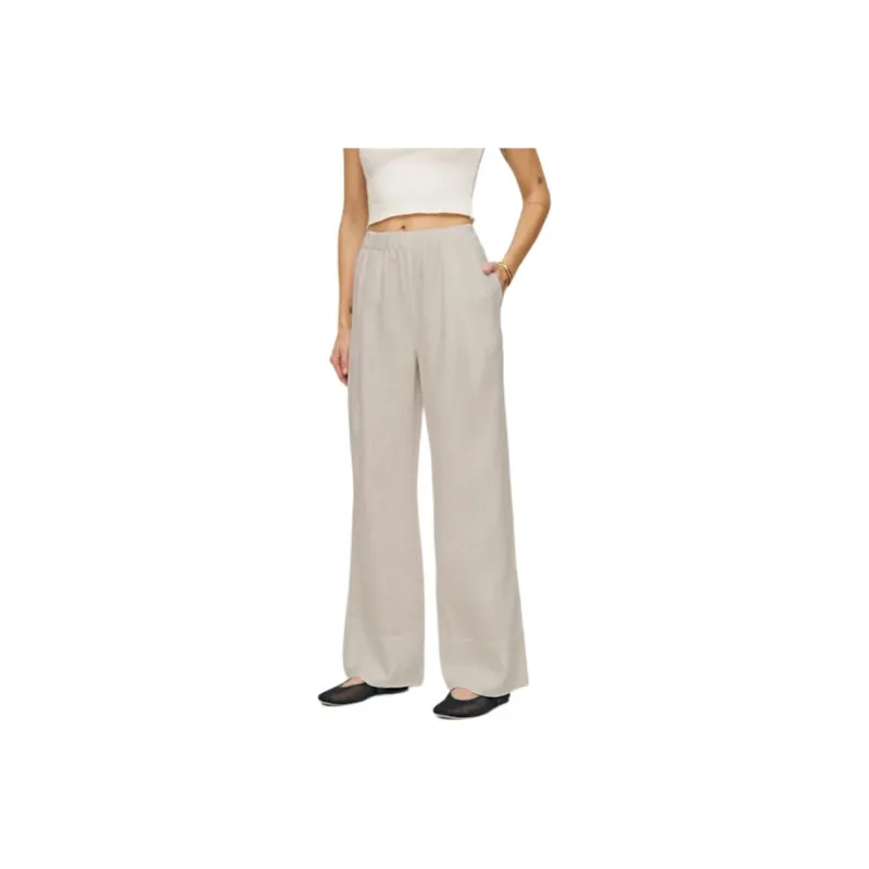 REFORMATION Fernando Linen Wide Leg Pant Casual Pants Women's-0