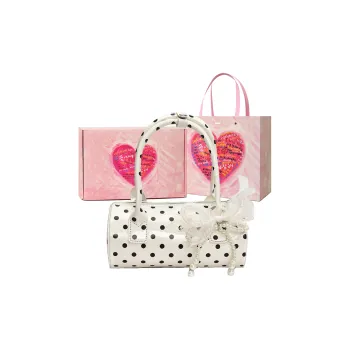 NATTY PU Boston Bag Handbag Regular Women's White
