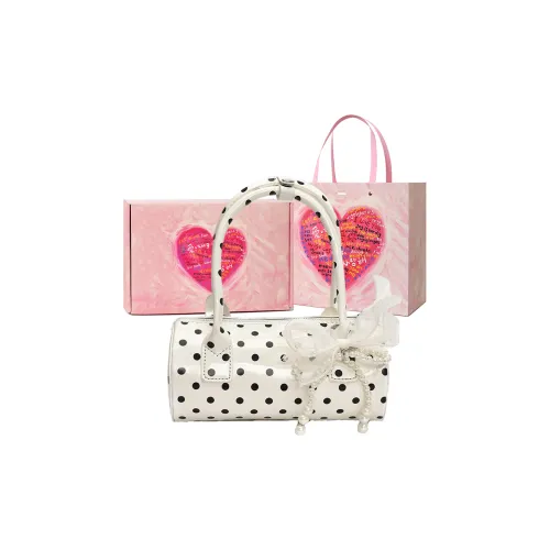 NATTY PU Boston Bag Handbag Regular Women's White
