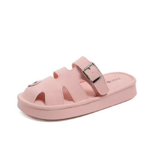 AJPAP Rubber Sole Cut Out Quiet, Odor Resistant, Slip Resistant Closed Toe Slippers Women's