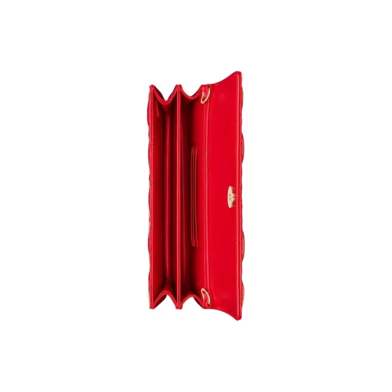 DIOR My Dior Leather Handbag Mini Women's Red-4