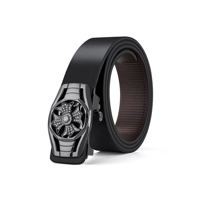 Yalu Cow Leather Belts Men's Width 3.5CM-0