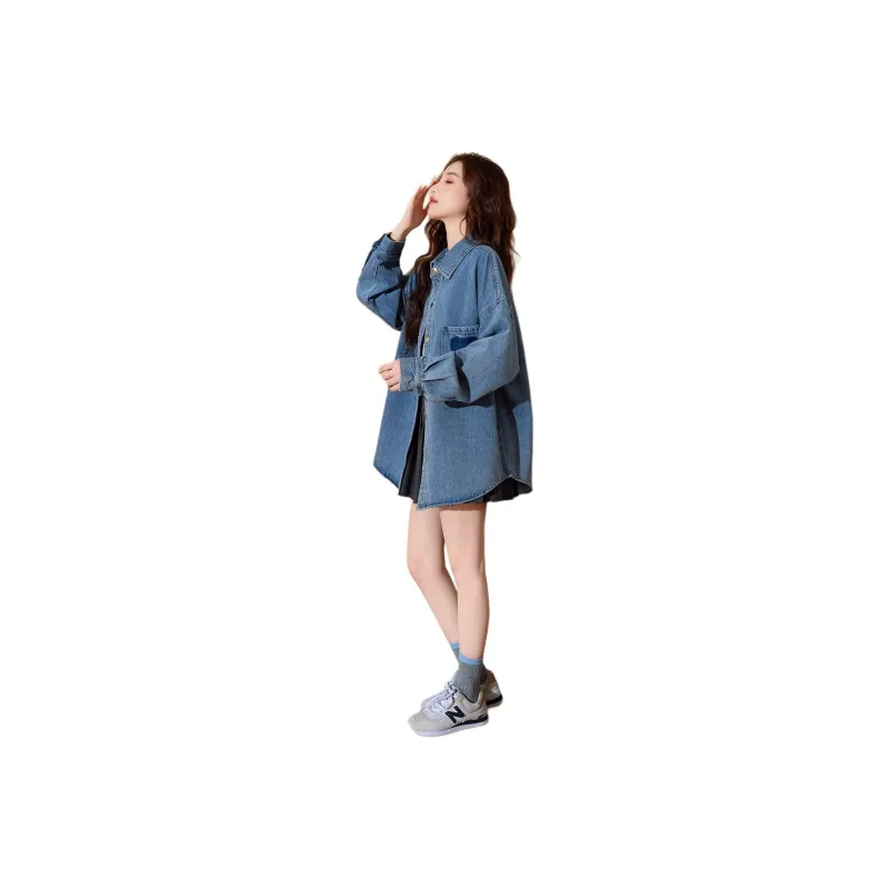 Tonlion Denim Jackets Women's Medium Blue-0
