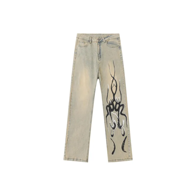 KVIV Jeans Men Yellow Mud-4