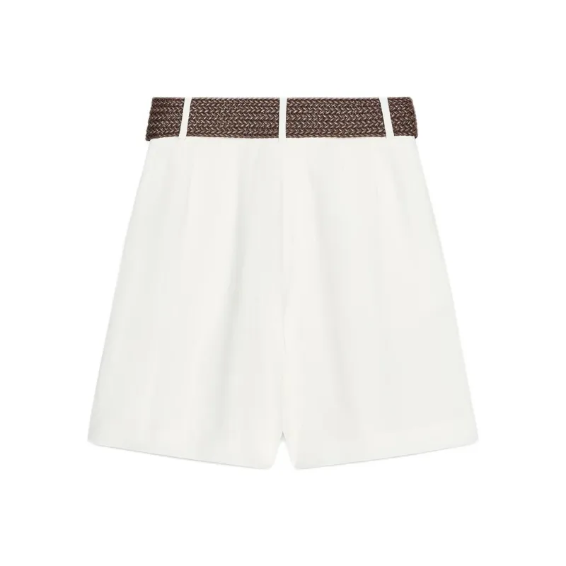 ZARA Casual Shorts Women's Frosted White-1