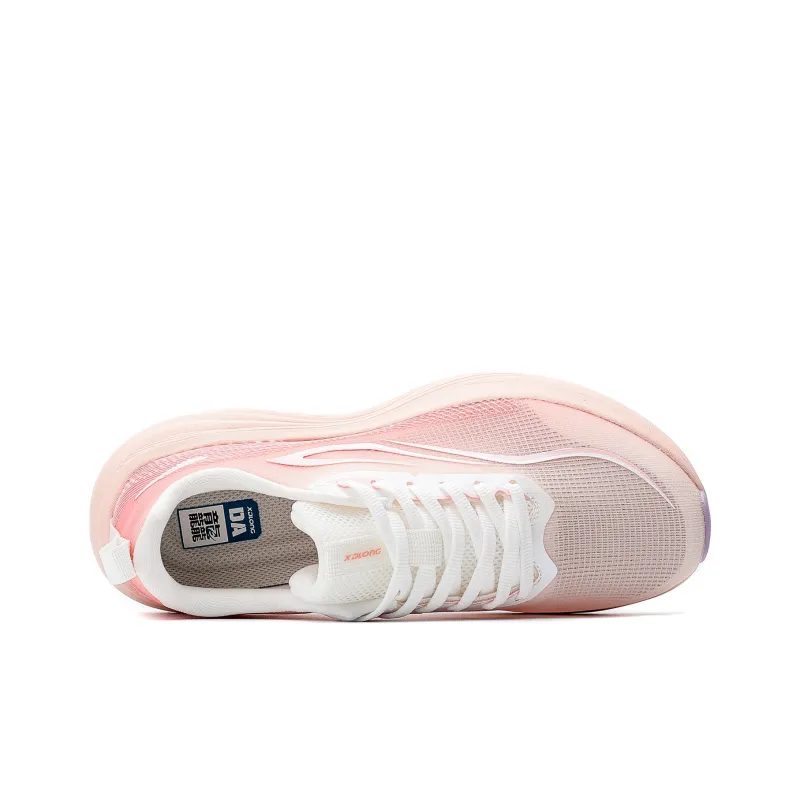 XIDELONG Anti Slip Wear Resistant Low Top Shock Absorbers Sprint Training Running Shoes Women's Peach Blossom Rhyme-3