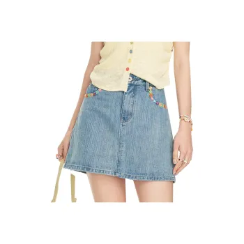 ELF SACK Denim Short Skirts Women's