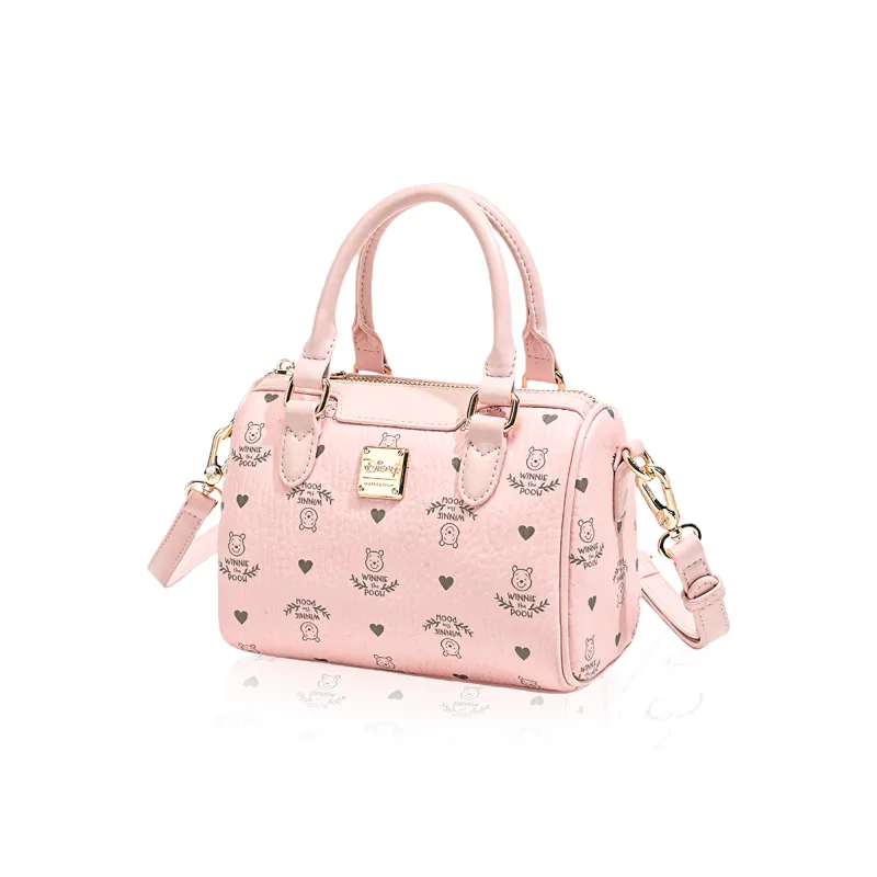 Disney Winnie The Pooh Series PVC Heart Fragrance Print Disney Bag Crossbody Bag, Shoulder Bag, Handbag Women's Pink-1
