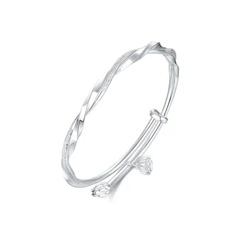 Wylyp 999 Fine Silver Bangles Women's