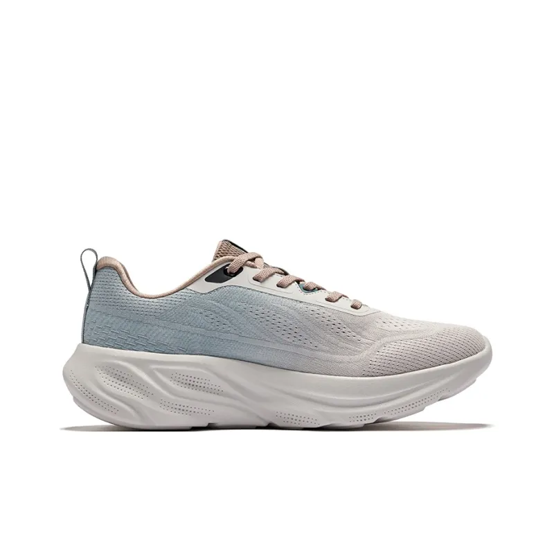Erke Cushioning, Breathable, And Resilient Design Low Top Casual Running Shoes Men's Gray Blue-1