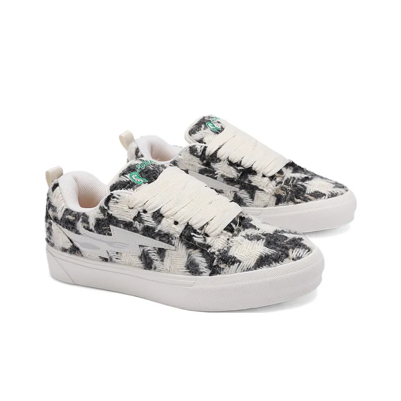 Faterri Non slip Lightweight Low Top Coverage Height Increasing Skateboard Shoes Unisex-1