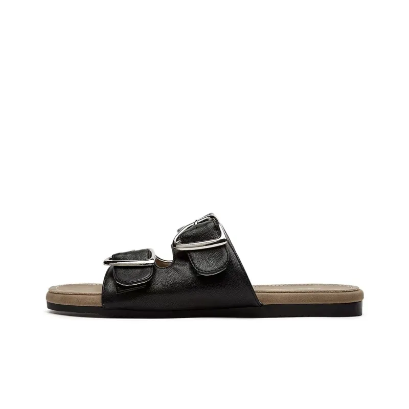 AFJI Rubber Sole Abrasion Resistant Slide Slippers Women's-5