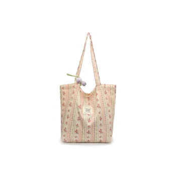 Bueno Oxford Shoulder Bag Regular Women's Pink/Blue