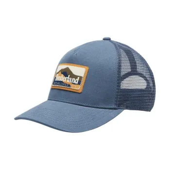 Timberland Cotton Baseball Caps Unisex Blue