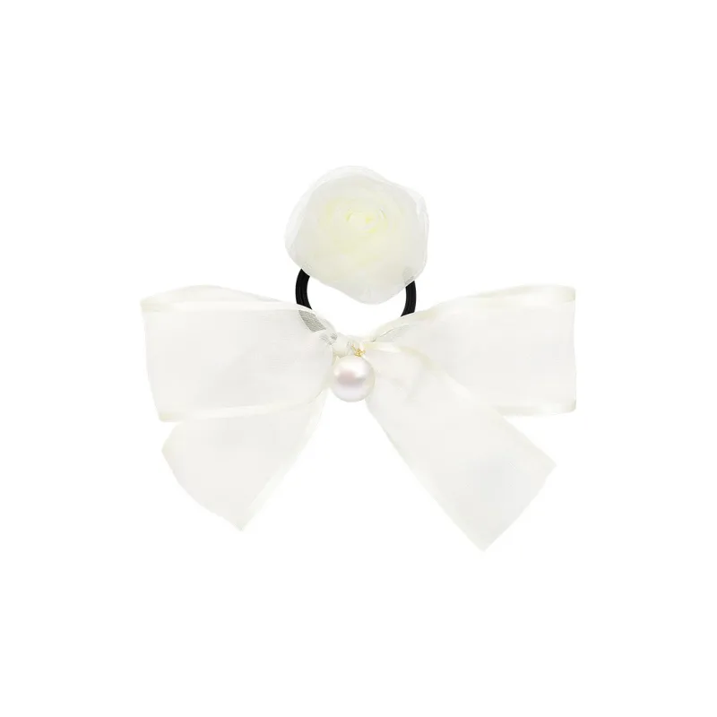 ROYALSASA Silk Chiffon Hair Tie Women's-5