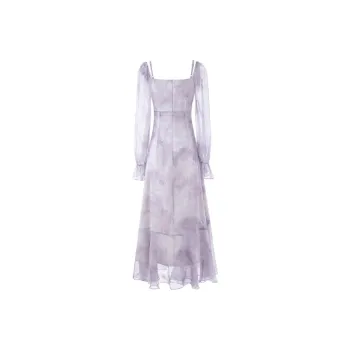 GUOZHEN Long Sleeved Dress Women's