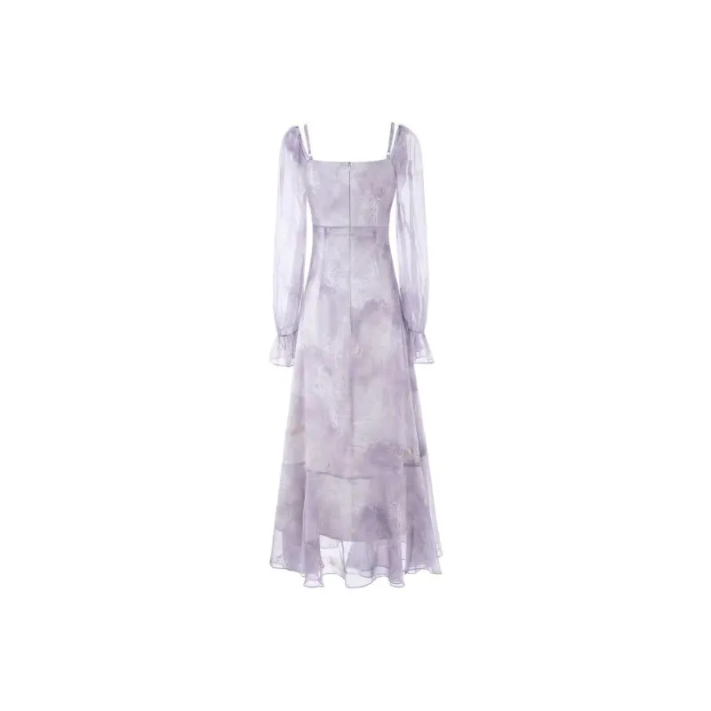 GUOZHEN Long Sleeved Dress Women's-0