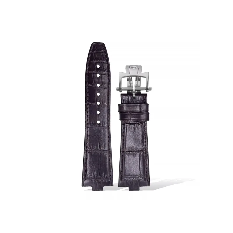 Yuloran Vacheron Constantin Compatibility Watch Band Crocodile Leather, Calfskin Material-21