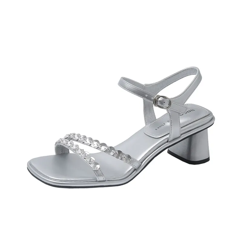 WUJI One Strap Sandals 5cm Women's-10
