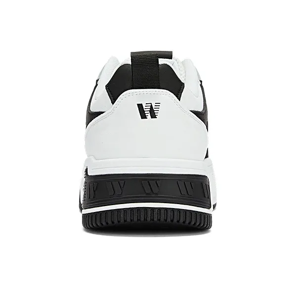 WARRIOR Skateboard Shoes Men Low Top White Black-6