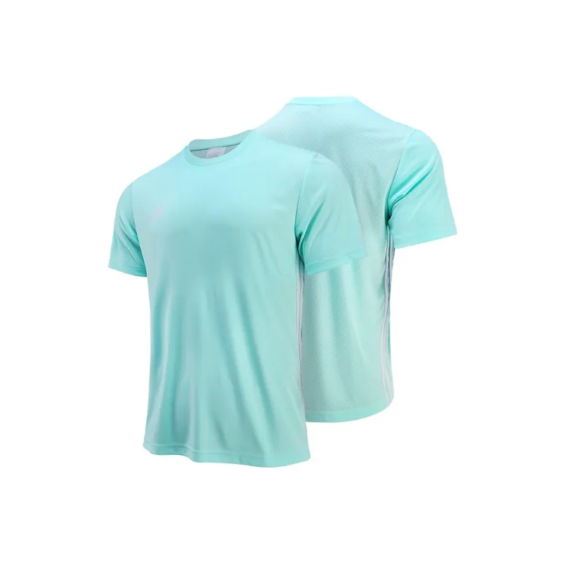 Adidas AEROREADY COMMERCIAL Soccer Jersey Set Short Sleeved Shirt+Shorts Men's 2 Piece Set Azure/Black-1