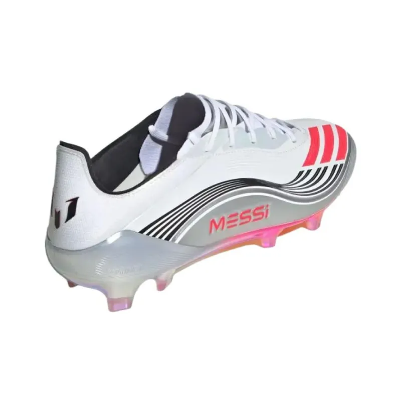 Adidas F50 Series Anti Slip Wear Resistant Soccer Shoes Unisex White Red-2