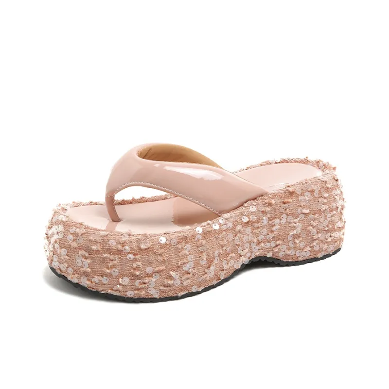 AFJI Rubber Sole Abrasion Resistant Flip Flops Women's-0