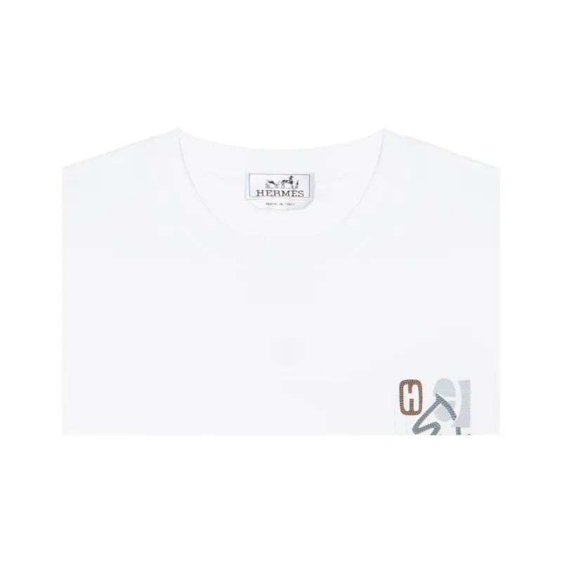 HERMES SS25 T-Shirt Men's White-7