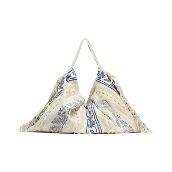 ZARA Cotton Tote Bag, Shopping Bag, Crossbody Bag, Shoulder Bag Women's White