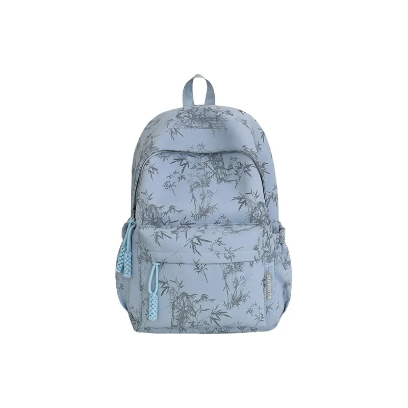 DALO Nylon Backpack Women's White/Black/Green/Blue-18