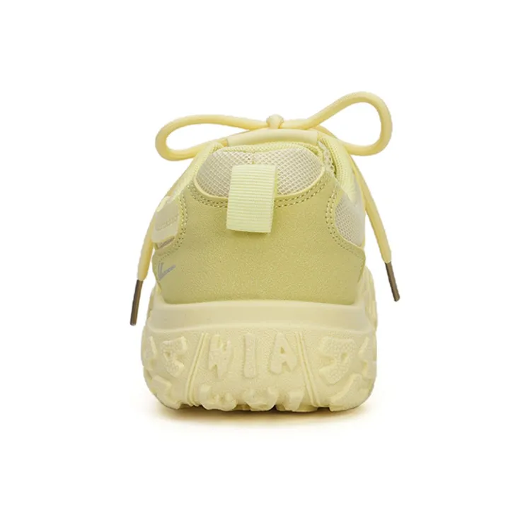 Warrior Abrasion Resistant Low Top Casual Shoes Women's Yellow-3
