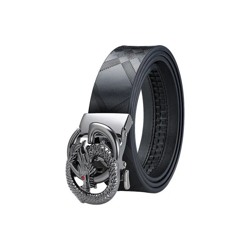 MILLIE'S Cow Split Leather Belts Men's 3.4cm-0