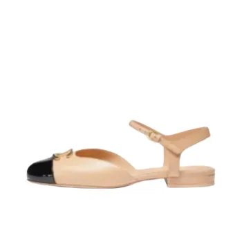 CHANEL 25P Spring Summer Casual Single Shoes Women's Beige