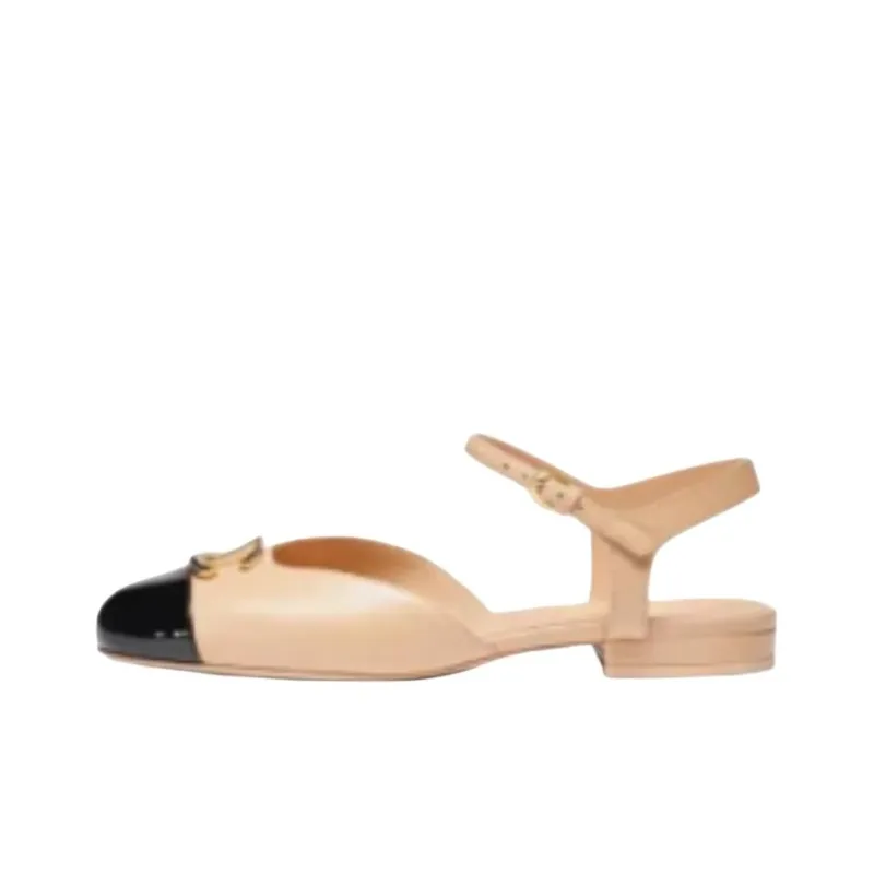 CHANEL 25P Spring Summer Casual Single Shoes Women's Beige-0