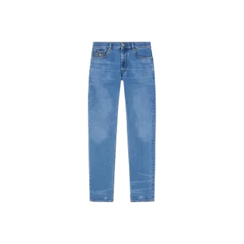 VERSACE Logo Patch Denim Jeans