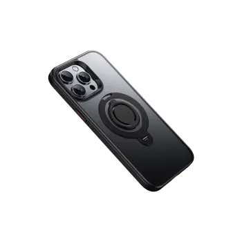 MOWEITU 360 Magnetic Stand Phone Cases Compatibility With IPhone Apple 12/13/14/15/16 Models. Solid Color