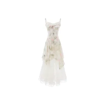 Blovelan Slip Dresses Women's Peach With A Hint Of Green
