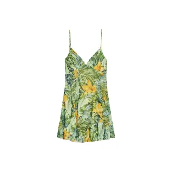 ZARA Slip Dresses Women's Green