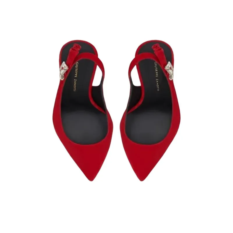 Giuseppe Zanotti/GZ Slim Heel High Heels 5cm Women's Red-4